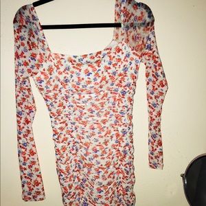 Floral off the shoulders dress